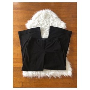 INC wide leg cuffed black dress pants